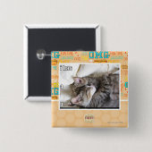 Ik heb een vierkante button 5,1 cm (Voorkant /achterkant)