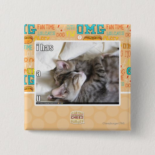 Ik heb een vierkante button 5,1 cm (Voorkant)