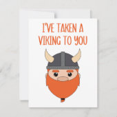 Ik heb een Viking naar je meegenomen Feestdagenkaart (Voorkant)