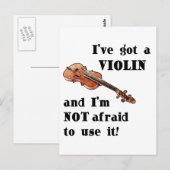 Ik heb een Violin Briefkaart (Voorkant / Achterkant)
