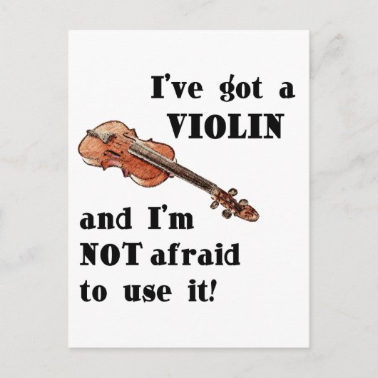 Ik heb een Violin Briefkaart (Voorkant)