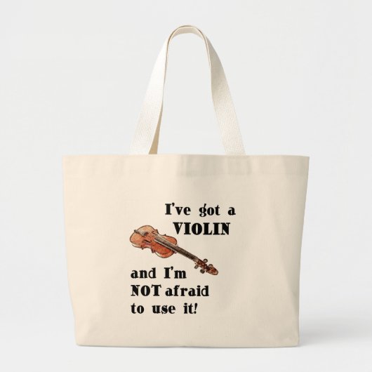 Ik heb een Violin Grote Tote Bag (Voorkant)