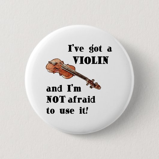 Ik heb een Violin Ronde Button 5,7 Cm (Voorkant)