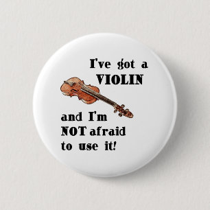 Ik heb een Violin Ronde Button 5,7 Cm