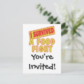 IK HEB EEN VOEDSELBESTRIJDING OVERLEVEN KAART (Staand voorkant)