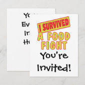 IK HEB EEN VOEDSELBESTRIJDING OVERLEVEN KAART (Voorkant / Achterkant)