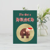 Ik heb een voorgevoel feestdagenkaart (Staand voorkant)