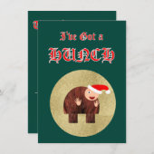 Ik heb een voorgevoel feestdagenkaart (Voorkant / Achterkant)