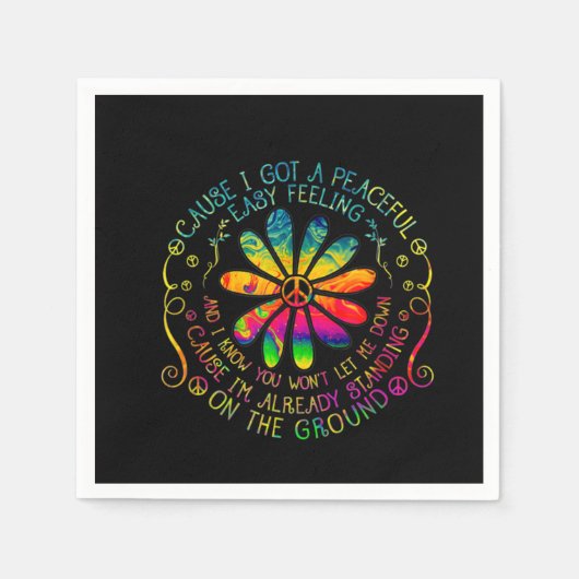 Ik heb een vreedzame hippie servet (Voorkant)