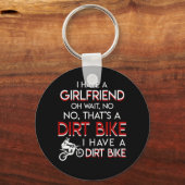 Ik heb een Vriendin dat vuile koekjes Mannen Sleutelhanger (Voorkant)