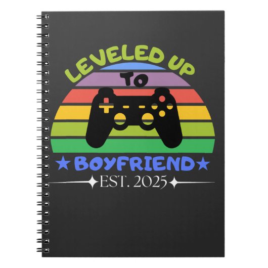 Ik heb een vriendje ontmoet, Funny Gamer Est. 2025 Notitieboek (Voorkant)