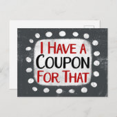 Ik heb een waardebon voor dat Briefkaart (Voorkant / Achterkant)