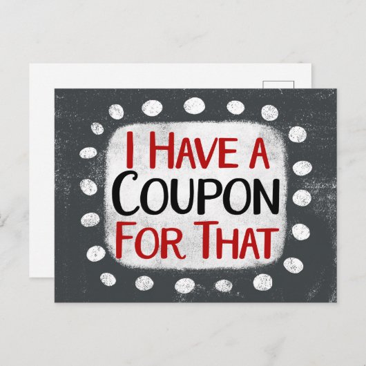 Ik heb een waardebon voor dat Briefkaart (Voorkant / Achterkant)