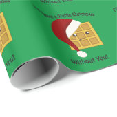 Ik heb een Waffle Kerstmis zonder jou Cadeaupapier (Rol Hoek)