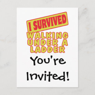 IK HEB EEN WALKJE ONDER EEN LADDER OVERLEVEN KAART