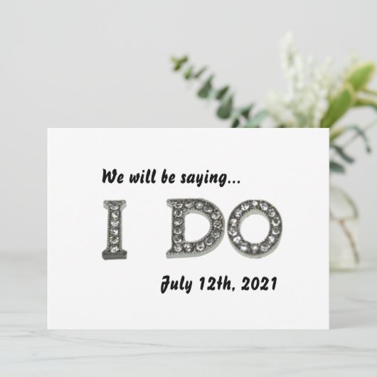 Ik heb een weddenschap om de uitnodiging op de dat (Staand voorkant)