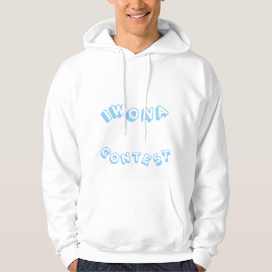 Ik heb een wedstrijd Pastel Blue Mannen gewonnen Hoodie (Voorkant)