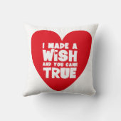 IK HEB EEN WENS GEDAAN Liefdeshart Kussen (Achterkant)