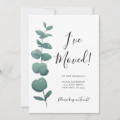 Ik heb een wijziging van het Adres Eucalyptus verp Aankondiging (Voorkant)