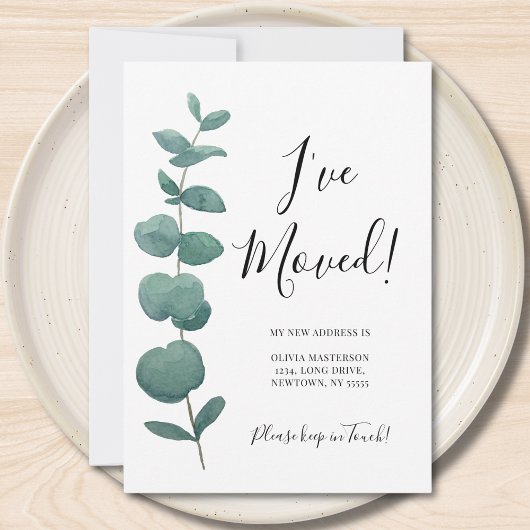 Ik heb een wijziging van het Adres Eucalyptus verp Aankondiging