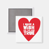 Ik heb een WISH liefdeshart gemaakt Magneet (Voorkant / Achterkant)