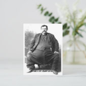 Ik heb een zacht Creamy Center ~ Fat Carnaval Man Briefkaart (Staand voorkant)