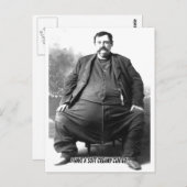 Ik heb een zacht Creamy Center ~ Fat Carnaval Man Briefkaart (Voorkant / Achterkant)