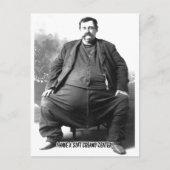 Ik heb een zacht Creamy Center ~ Fat Carnaval Man Briefkaart (Voorkant)