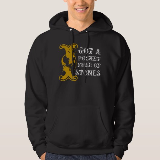 Ik heb een zak vol stenen Hoodie (Voorkant)