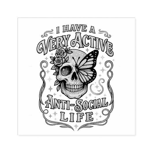 Ik heb een zeer actieve... rubberstempel (Afrduk)