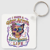 Ik heb een zeer actieve... sleutelhanger (Achterkant)