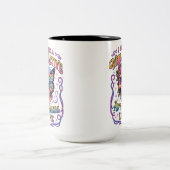 Ik heb een zeer actieve... tweekleurige koffiemok (Center)