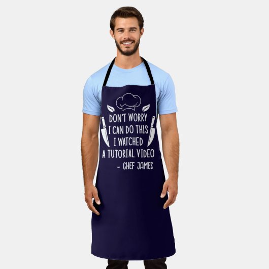 Ik heb een zelfstudie video grappig & aangepaste c schort (Gedragen)