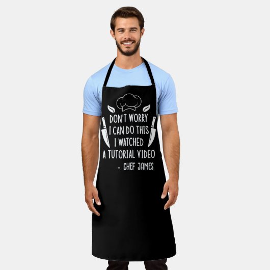 Ik heb een zelfstudie video grappig & aangepaste c schort (Gedragen)