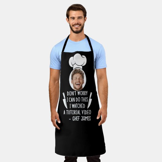 Ik heb een zelfstudie video grappig en aangepaste schort (Gedragen)