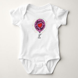 Ik heb een zuiver hart Paarse ballonvaarder Baby. Romper