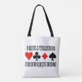 Ik heb een zwakheid voor dubbele brug tote bag (Achterkant)