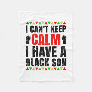Ik heb een zwart zoontje cadeau voor Afrikaanse ma Fleece Deken