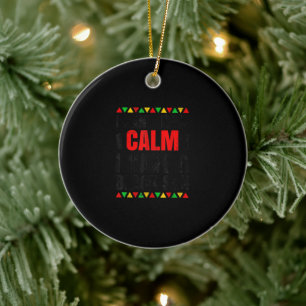 Ik heb een zwart zoontje cadeau voor Afrikaanse ma Keramisch Ornament
