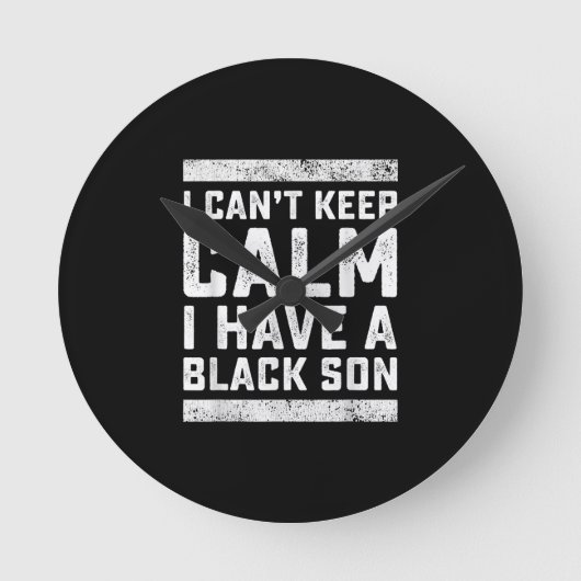 Ik heb een zwarte geschenk voor Frican mama papa ( Ronde Klok (Voorkant)