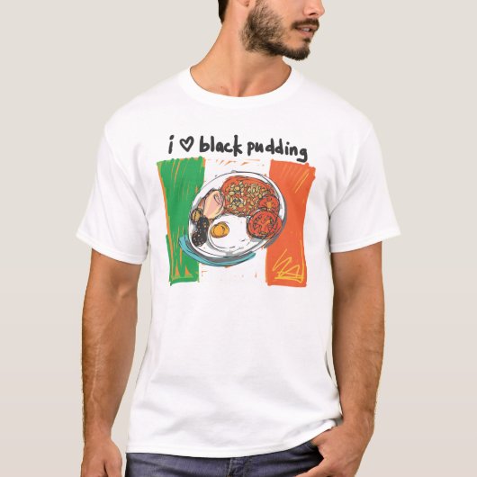 ik heb een zwarte pudding ! t-shirt (Voorkant)