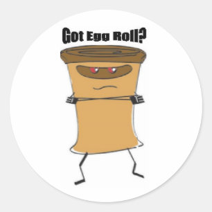 Ik heb eierrol Stickers! Ronde Sticker