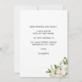 Ik heb Elegant Floral Botanical Peony Moving Aankondiging (Achterkant)