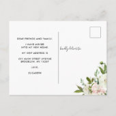 Ik heb Elegant Floral Botanical Peony Moving Aankondigingskaart (Achterkant)