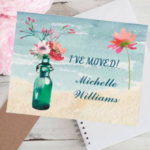 Ik heb Elegant Pastel Floral Budget Move Aankondiging