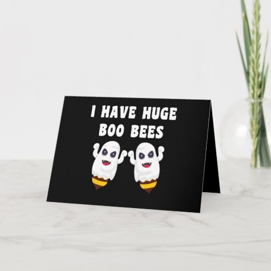 Ik Heb Enorme Boo Bees Halloween Matching Kaart (Voorkant)
