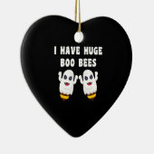 Ik Heb Enorme Boo Bees Halloween Matching Keramisch Ornament (Rechts)