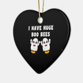 Ik Heb Enorme Boo Bees Halloween Matching Keramisch Ornament (Links)