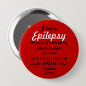 Ik heb Epilepsy Button (Voorkant /achterkant)