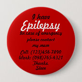 Ik heb Epilepsy Button (Voorkant)